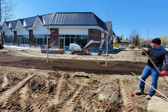 Structure and building envelope taking shape at the New Plaza Development