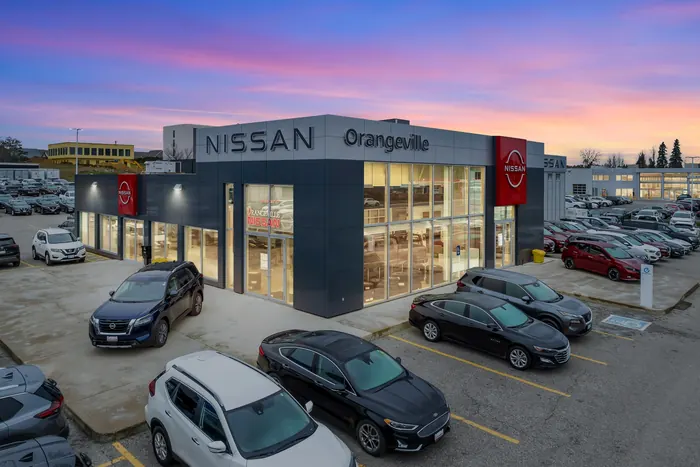 Facade renovation and addition, Orangeville Nissan, Mono, Ontario