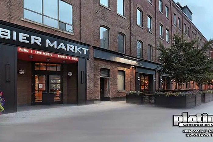 High-end interior renovation, The Bier Markt, Toronto, Ontario