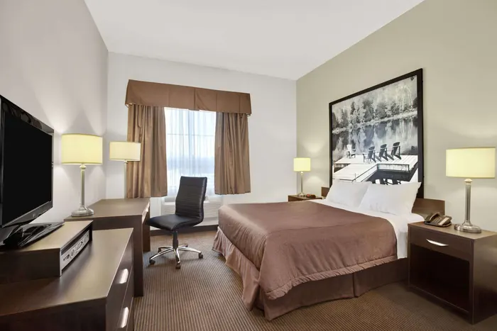 Furnished interior delivered with the building, Super 8 Hotel, Red Lake, Ontario