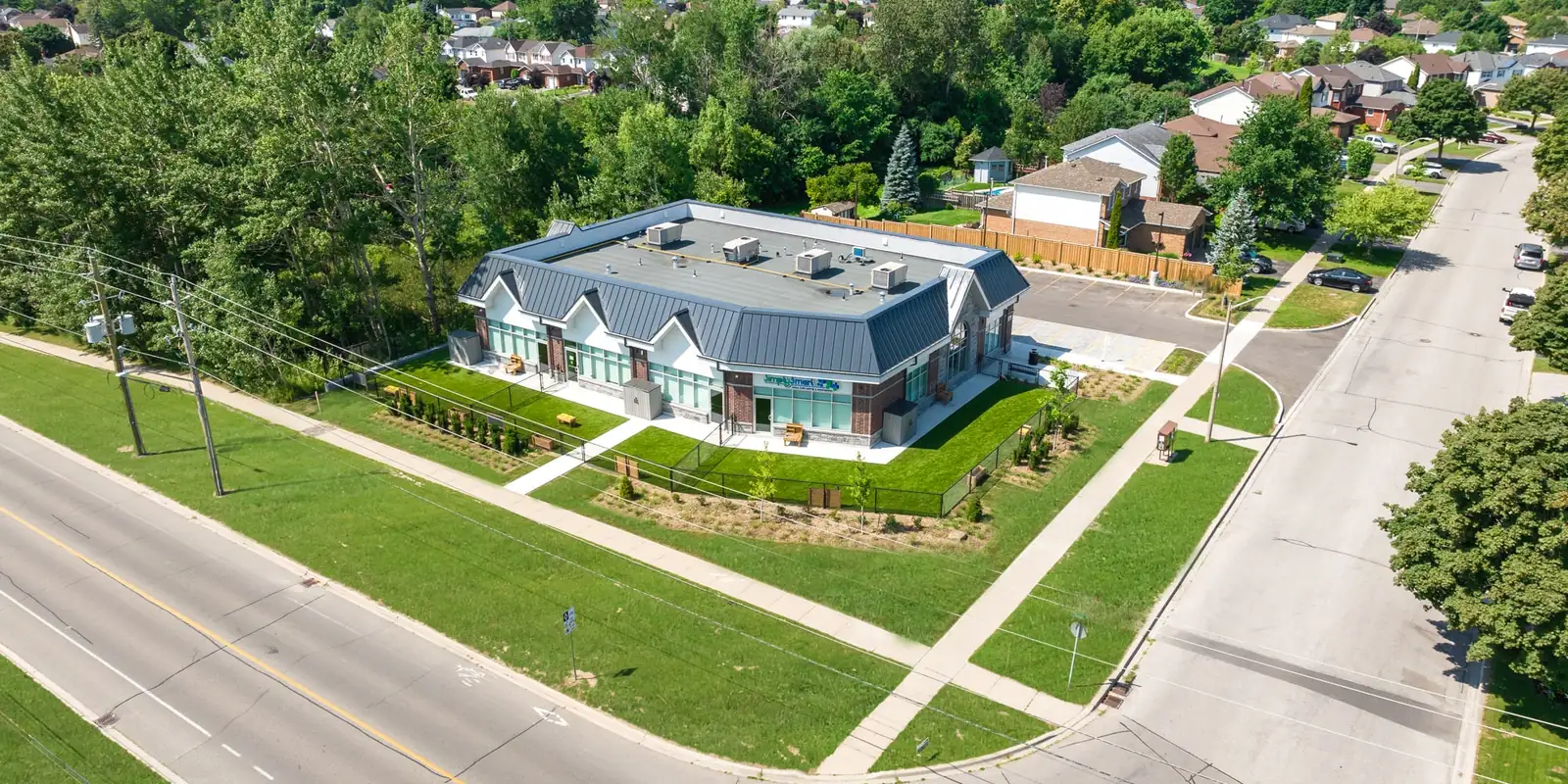 Completed New Plaza Development with full sitework and parking, Courtice, Ontario