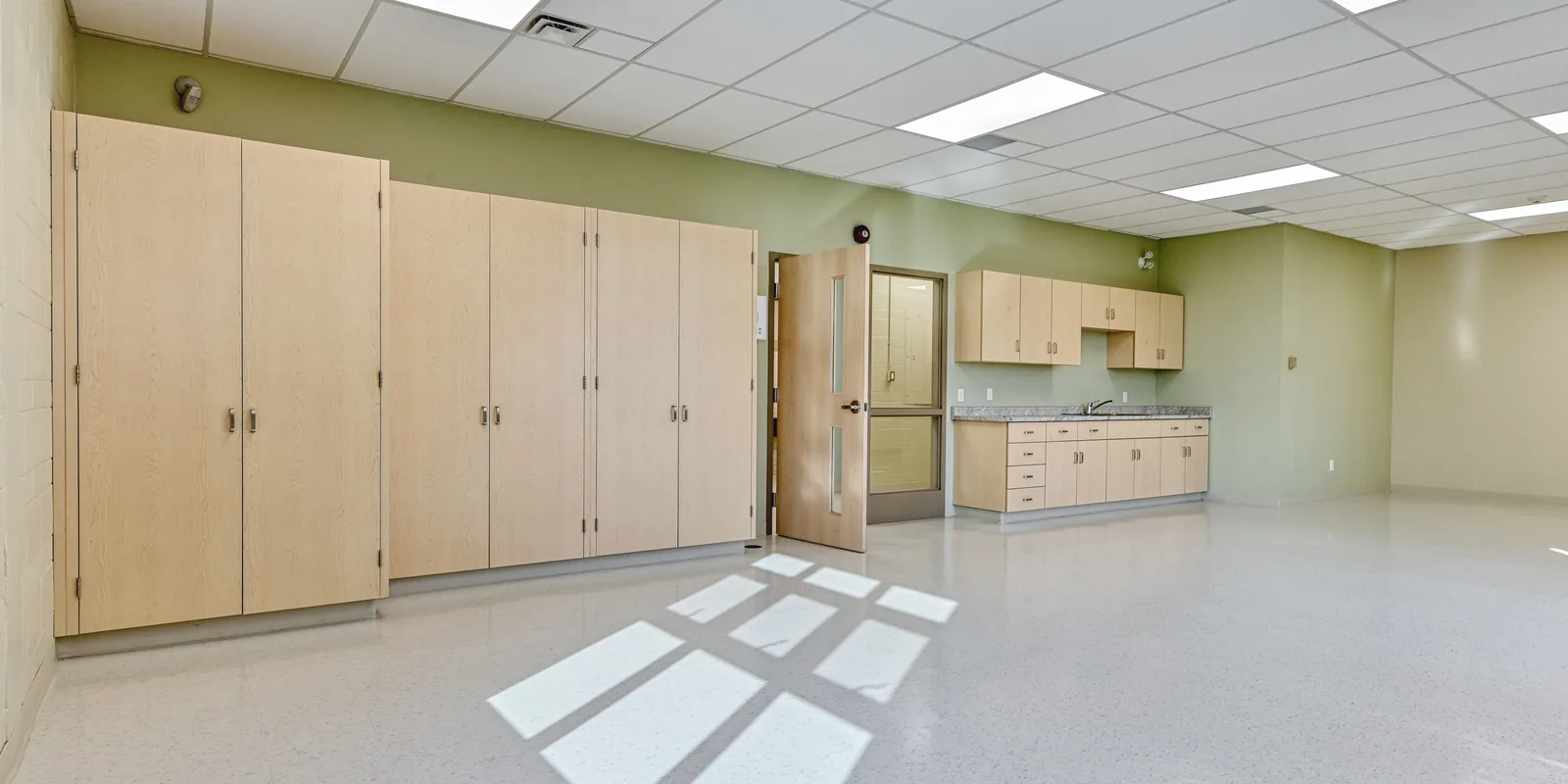 Completed classroom at the Hagersville School Child Care project, Hagersville, Ontario